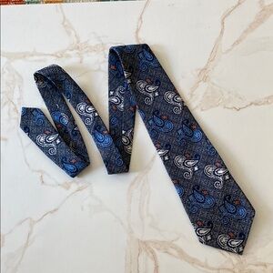 Blue Paisley Men's Tie